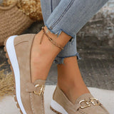 Sarah - Buckled Flat Shoes