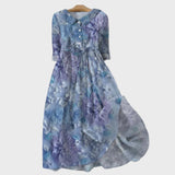 Inès - Elegant Floral Maxi Dress