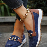 Sarah - Buckled Flat Shoes