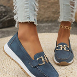 Sarah - Buckled Flat Shoes