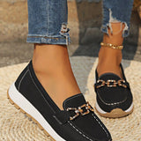 Sarah - Buckled Flat Shoes