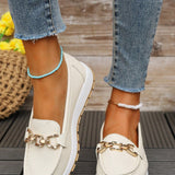 Sarah - Buckled Flat Shoes