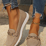 Sarah - Buckled Flat Shoes
