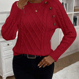 Maëlle - Stylish Twisted Knit Pullover