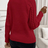 Maëlle - Stylish Twisted Knit Pullover