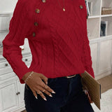 Maëlle - Stylish Twisted Knit Pullover