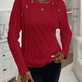 Maëlle - Stylish Twisted Knit Pullover
