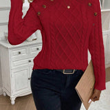 Maëlle - Stylish Twisted Knit Pullover