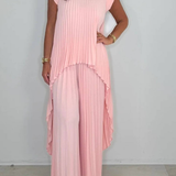 Sherry™ Pleated Midi Top & Wide-Leg Pants Set
