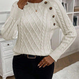 Maëlle - Stylish Twisted Knit Pullover