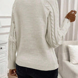 Maëlle - Stylish Twisted Knit Pullover