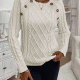 Maëlle - Stylish Twisted Knit Pullover