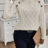 Maëlle - Stylish Twisted Knit Pullover