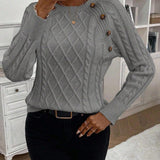 Maëlle - Stylish Twisted Knit Pullover