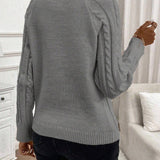 Maëlle - Stylish Twisted Knit Pullover