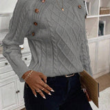 Maëlle - Stylish Twisted Knit Pullover
