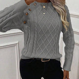Maëlle - Stylish Twisted Knit Pullover