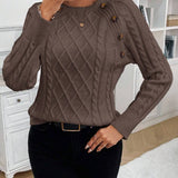 Maëlle - Stylish Twisted Knit Pullover