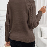 Maëlle - Stylish Twisted Knit Pullover
