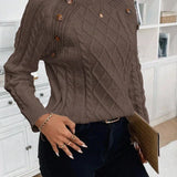 Maëlle - Stylish Twisted Knit Pullover