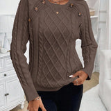 Maëlle - Stylish Twisted Knit Pullover