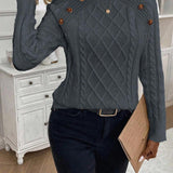 Maëlle - Stylish Twisted Knit Pullover