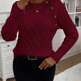 Maëlle - Stylish Twisted Knit Pullover