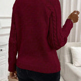 Maëlle - Stylish Twisted Knit Pullover