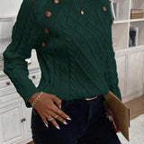 Maëlle - Stylish Twisted Knit Pullover