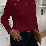 Maëlle - Stylish Twisted Knit Pullover