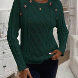 Maëlle - Stylish Twisted Knit Pullover