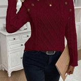 Maëlle - Stylish Twisted Knit Pullover