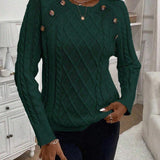 Maëlle - Stylish Twisted Knit Pullover