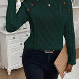 Maëlle - Stylish Twisted Knit Pullover