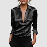 Astrid™ Elegant Satin Blouse