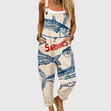 Cozy Graphic Dungarees