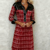 Matilda | Long Sleeve Patchwork Dress