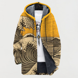 Anaïs - Wave Pattern Hooded Coat