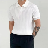 Justine - Sophisticated Ribbed Polo