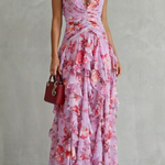 Orlaith Halter Neck Long Dress - Charlotte & Willow