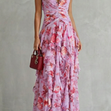 Orlaith Halter Neck Long Dress - Charlotte & Willow