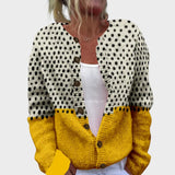 Justine - Chic Floral Knit Cardigan
