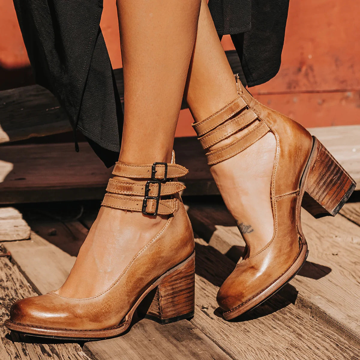 Aoife - Chic Strappy High Heels - Charlotte & Willow, back