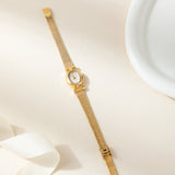 Alice - Elegant Gold Oval Timepiece