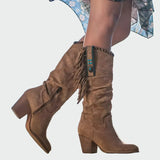Margot - Western Fringe Boots