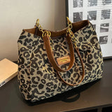 Élise - Stylish Leopard Print Tote