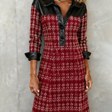 Matilda | Long Sleeve Patchwork Dress