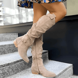 Liliy | Stylish Suede Knee Boots