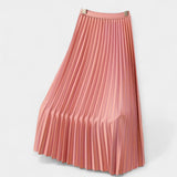 Céline - Elegant Long Pleated Skirt