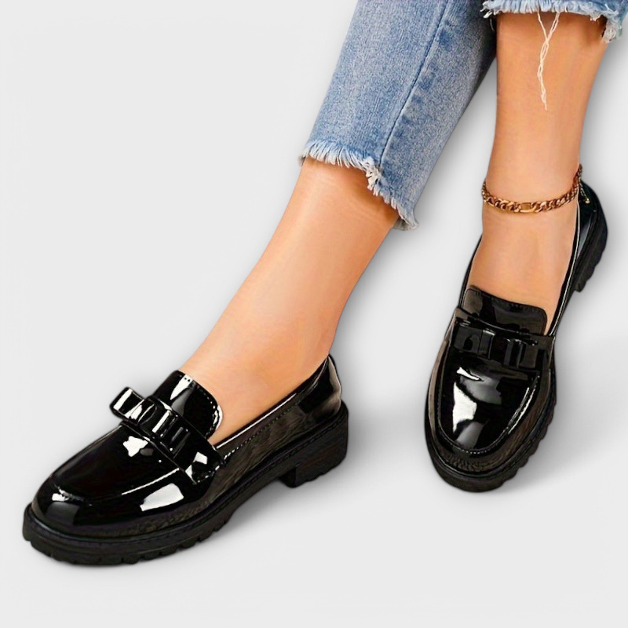 Dearbhla - Bow-Embellished Loafers - Charlotte & Willow, styled look